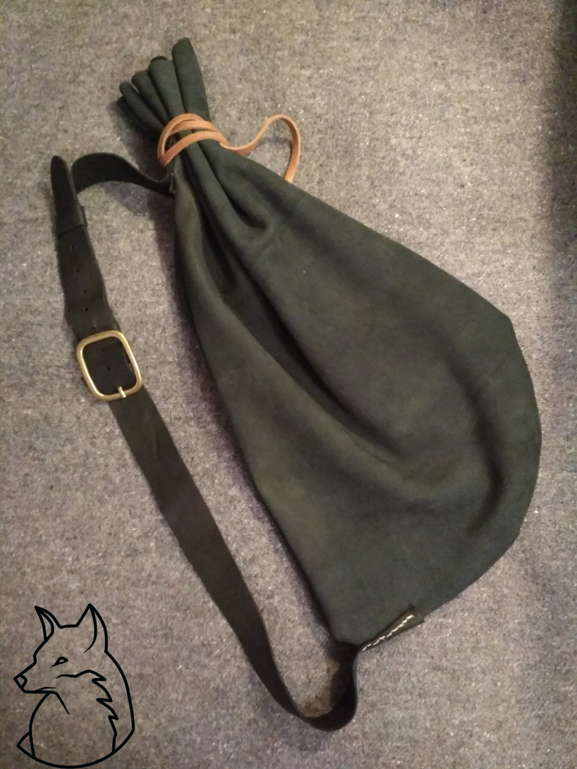 Worek snap sack ze skóry.